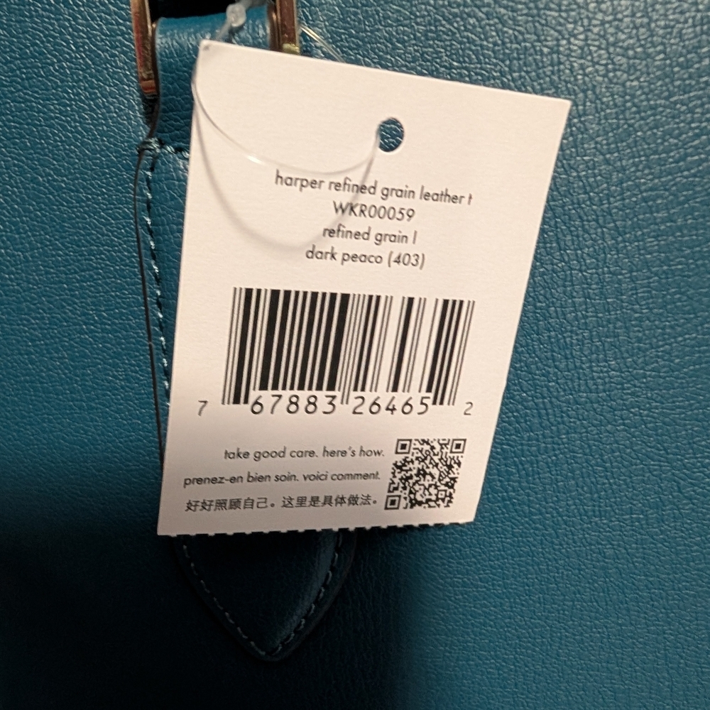 Kate Spade New York Harper Tote Dark Peacock (NWT) - Picture 11 of 12